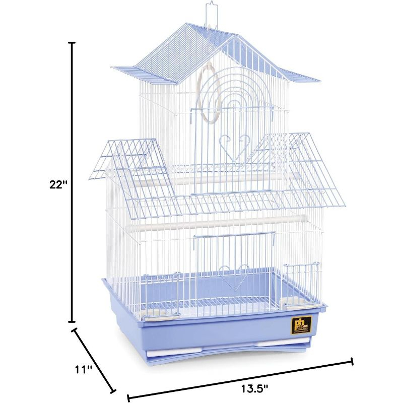 Prevue Pet Products SP1720-1 Shanghai Parakeet Cage, Yellow and White