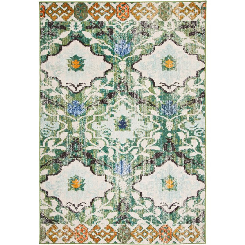 Madison MAD445 Power Loomed Area Rug - Green/Ivory - 8'x10' - Safavieh.
