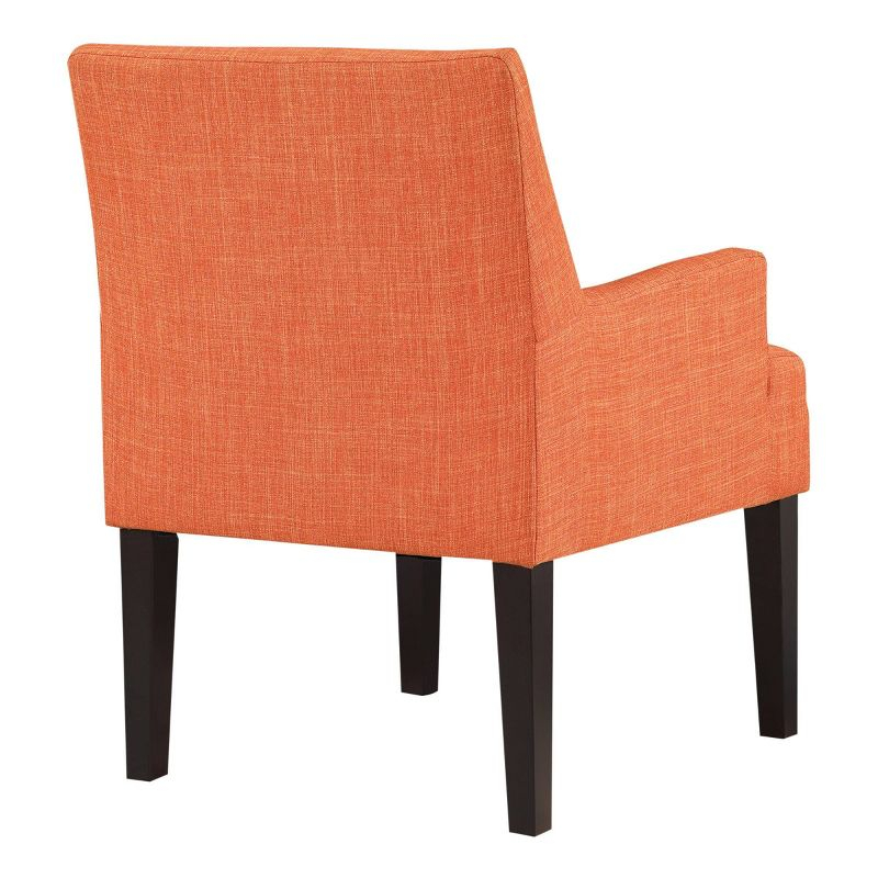 Main Street Guest Chair Tangerine - OSP Home Furnishings: Polyester Upholstery, Wood Frame, Modern Style