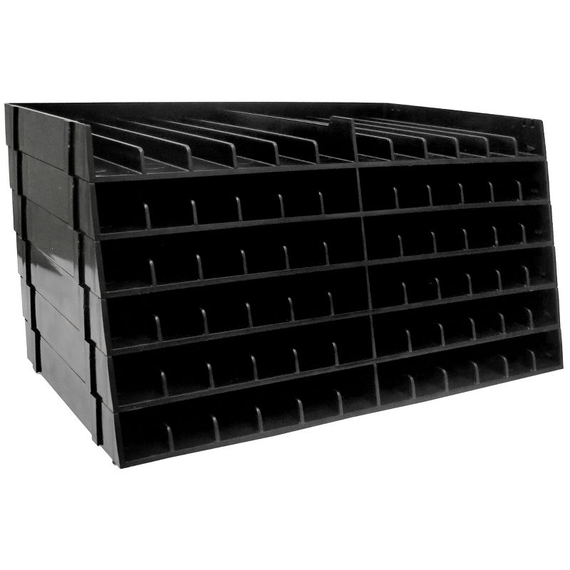 Spectrum Noir Marker Storage Trays Black 6/Pkg - Empty-Holds 72