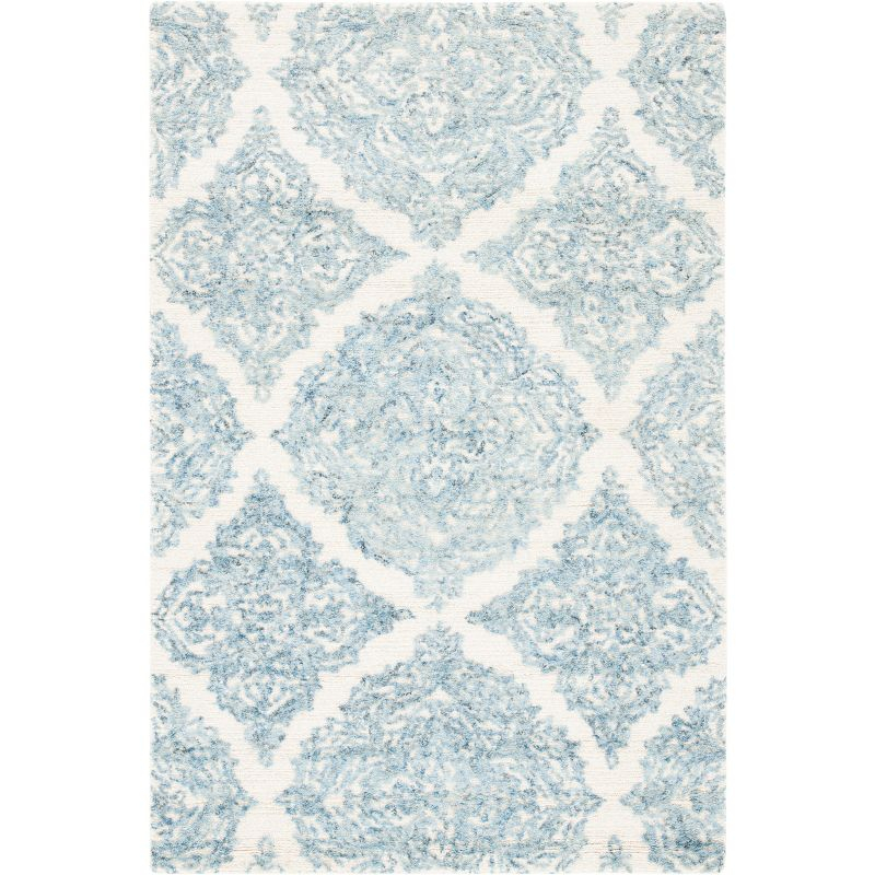 Abstract ABT346 Hand Tufted Accent Rug - Ivory/Blue - 2'x3' - Safavieh.