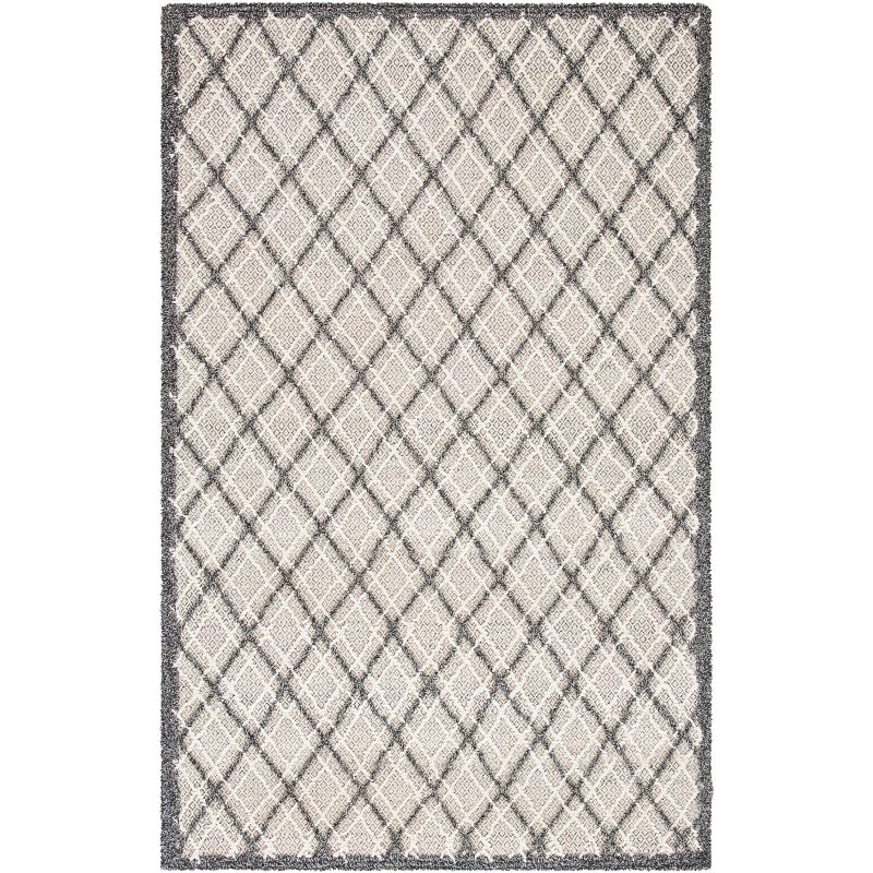 Trace TRC251 Hand Tufted Area Rug - Dark Grey/Light Grey - 4'x6' - Safavieh.