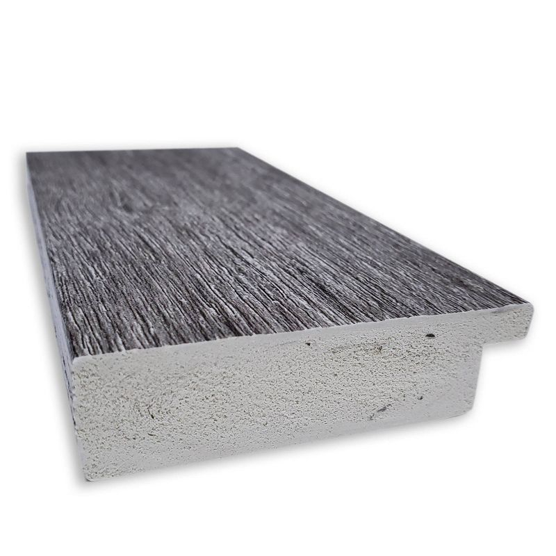 23" x 29" Bark Rustic Framed Bathroom Vanity Wall Mirror Gray - Amanti Art: Beveled, Polystyrene Frame, No Assembly Required