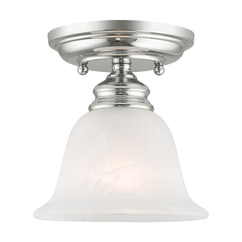 Livex Lighting Essex 1 - Light Flush Mount in  Polished Chrome