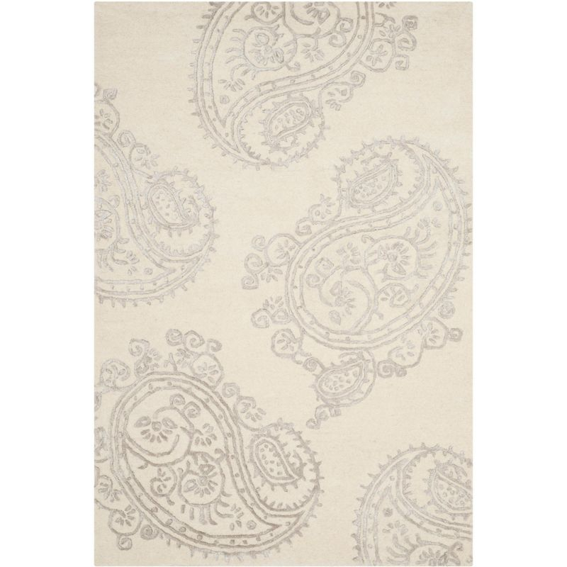 Bella BEL153 Hand Tufted Area Rug - Ivory/Beige - 4'x6' - Safavieh.