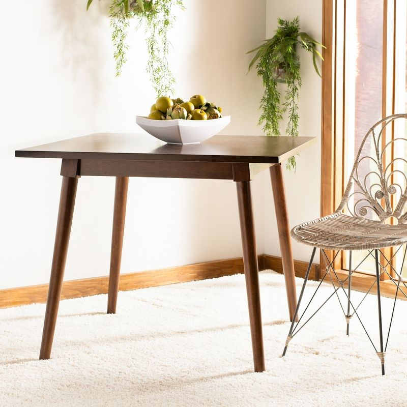 Simone Square Dining Table - DTB9200A - Walnut - Safavieh