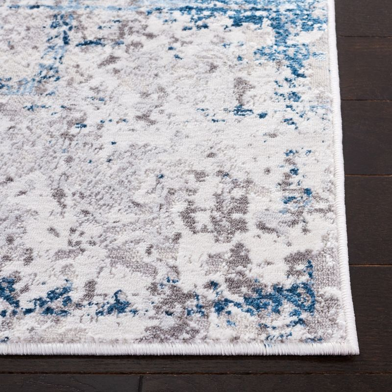 Amelia ALA207 Machine Made Indoor Area Rug - Grey/Blue - 4'-5"x6'-5" - Safavieh