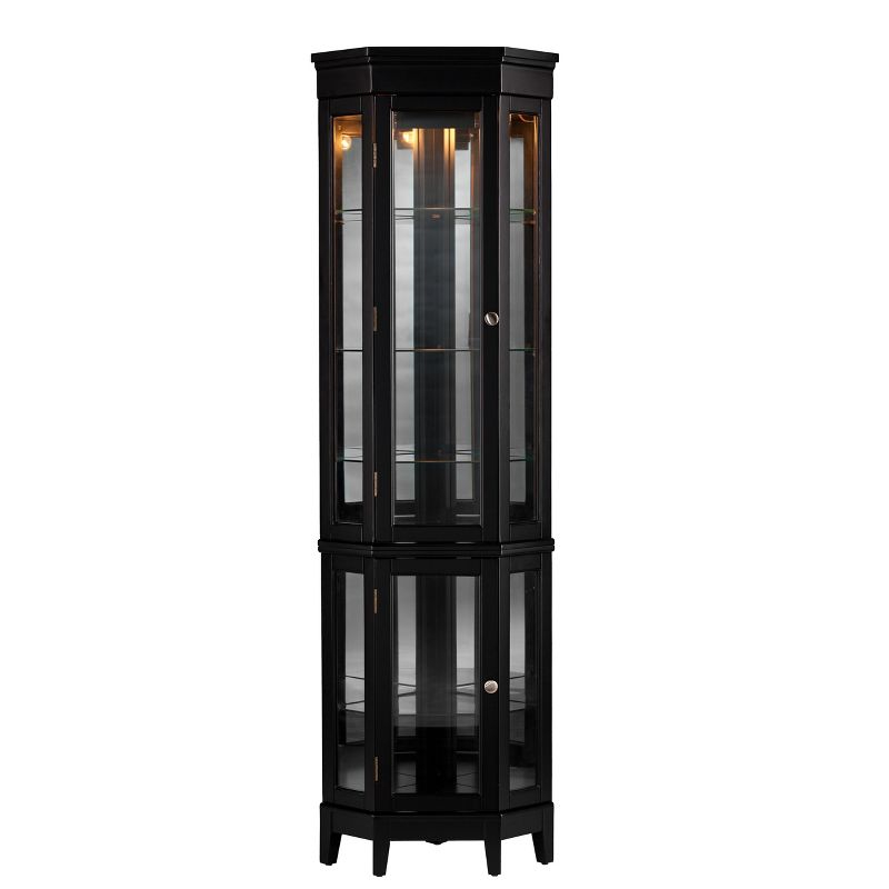 Essex Corner Curio Cabinet - CM0697 - Black - SEI