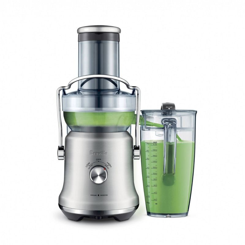 Breville Juice Fountain Cold Plus Brushed Stainless Steel BJE530BSS: 1000W Electric Juicer, 2 Speeds, Dishwasher-Safe Parts