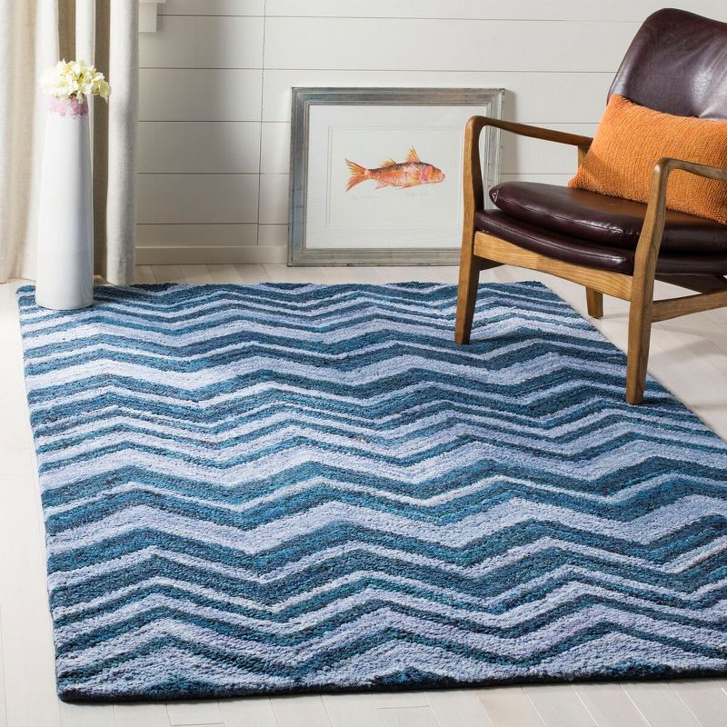 Nantucket NAN145 Hand Tufted Indoor Area Rug - Blue/Multi - 6'x9' - Safavieh.