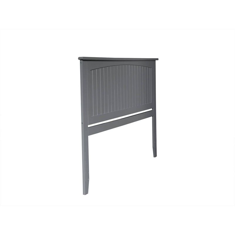 King Nantucket Headboard Gray - AFI: Coastal Cottage Style, Beadboard Design, USB Charger