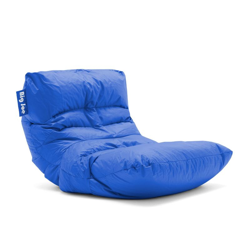 Big Joe Roma Bean Bag Chair for Lounging and Gaming, Nylon Polyester Blend, Sapphire
