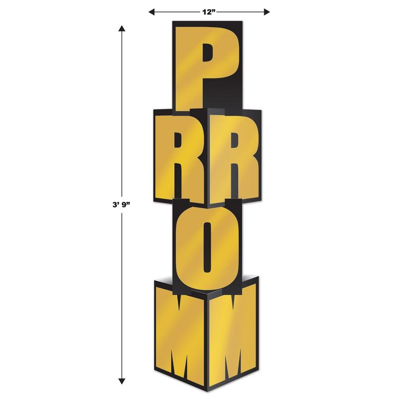 Beistle Foil Prom Column, 3' 9" x 12", (1/Pkg) Multicolored