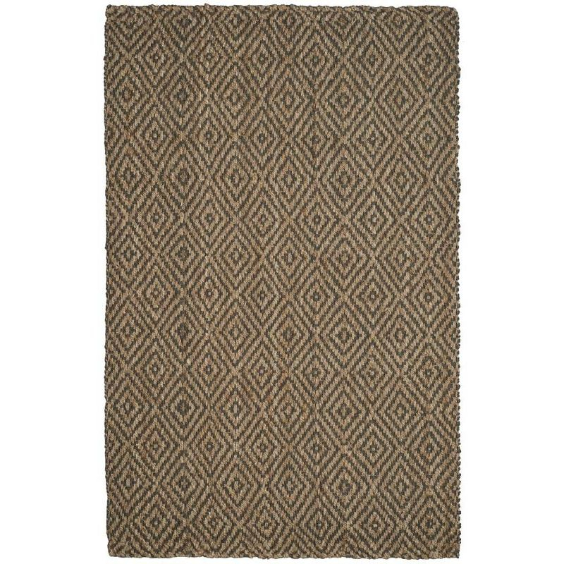 Natural Fiber NF181 Hand Woven Indoor Area Rug - Natural/Grey - 5'x8' - Safavieh.
