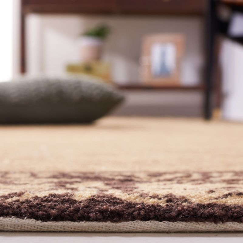 Total Performance TLP755 Hand Hooked Runner Rug - Ivory/Chocolate - 2'3"x9' - Safavieh.