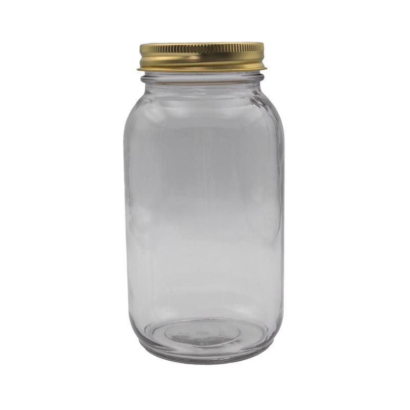 Anchor Hocking Regular Mouth Canning Jar - Case of 12 - 1 qt