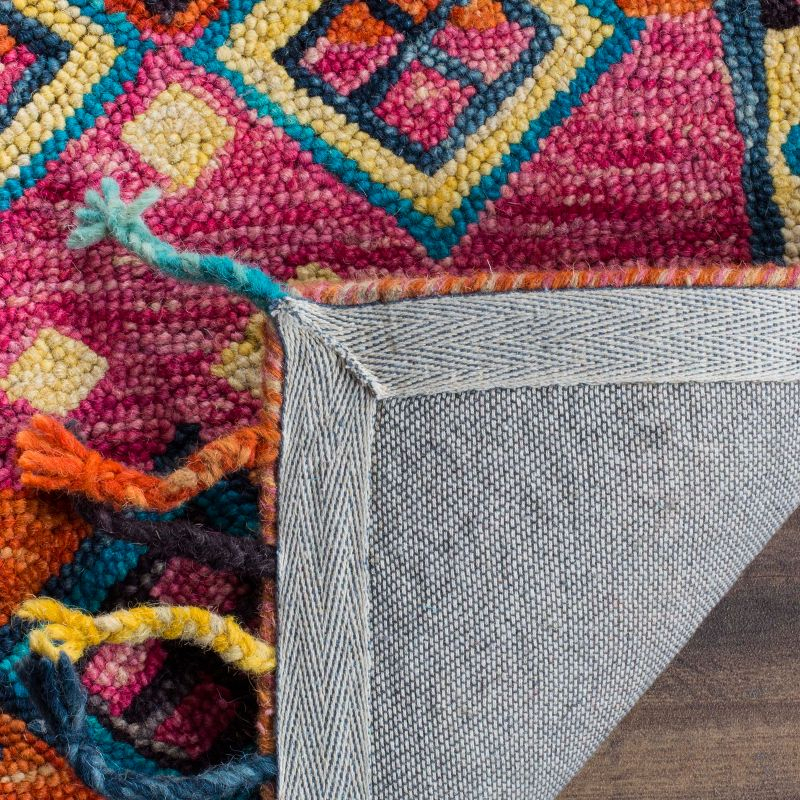 Aspen APN138 Hand Tufted Accent Rug - Orange/Fuchsia - 2'3"x5' - Safavieh.