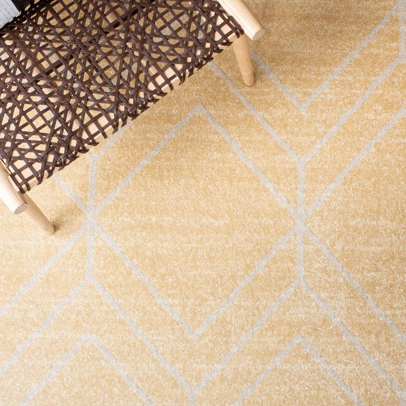Adirondack ADR241 Machine Made Indoor Area Rug - Gold/Light Grey - 9'x12' - Safavieh