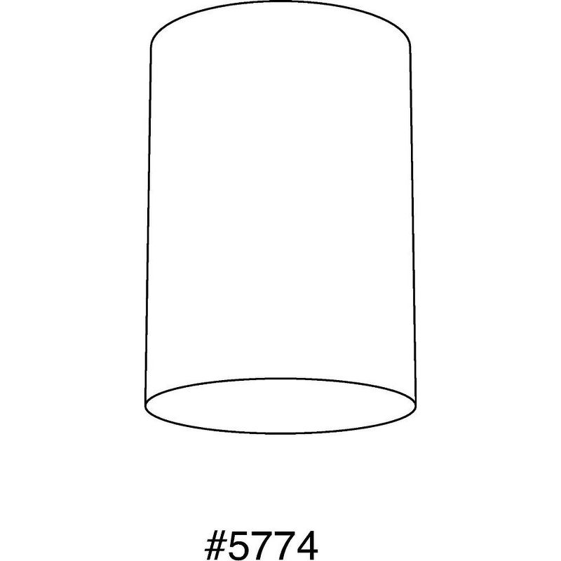Progress Lighting, Cylinder, 1 Light, Flush Mount, Antique Bronze, Porcelain, Blank