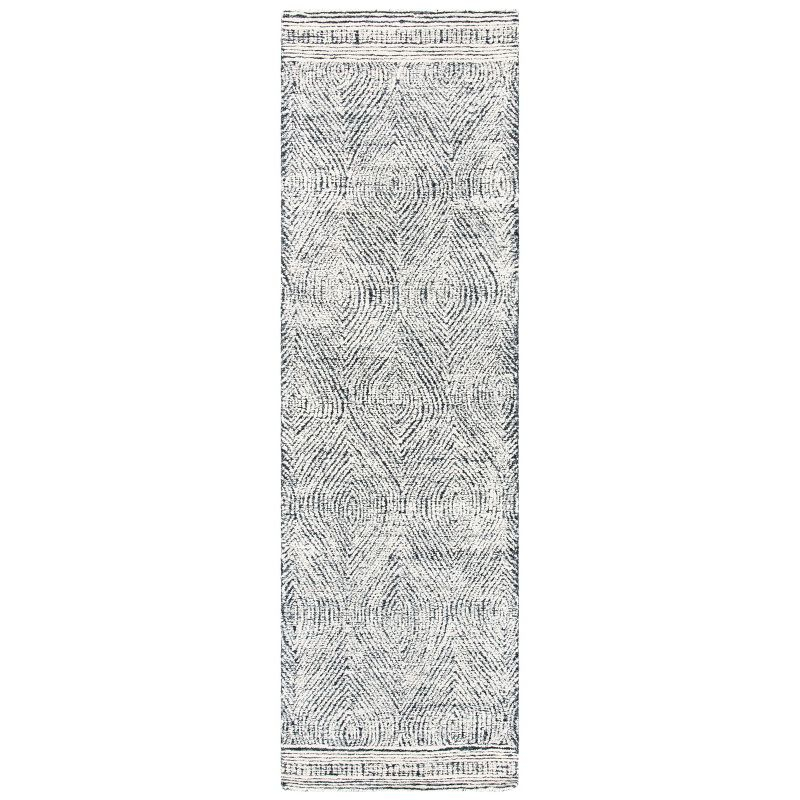 Abstract ABT340 Handmade Indoor Accent Rug - Ivory/Charcoal - 2'-3"x4' - Safavieh
