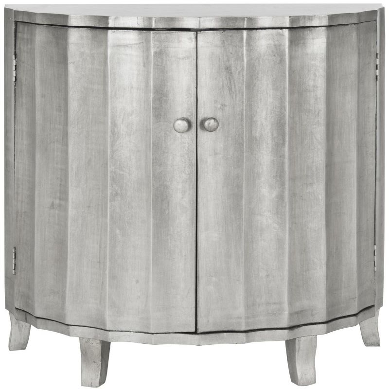 Rutherford Demilune Cabinet - AMH1516 - Silver - Safavieh Couture