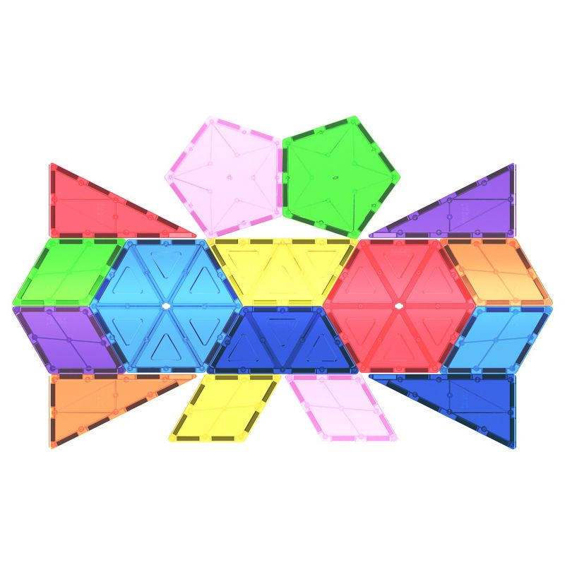 PICASSO-TILES 16 PC  Magnetic Tiles, Magnetic Building Blocks for Kids, Magnet for Kids 3+