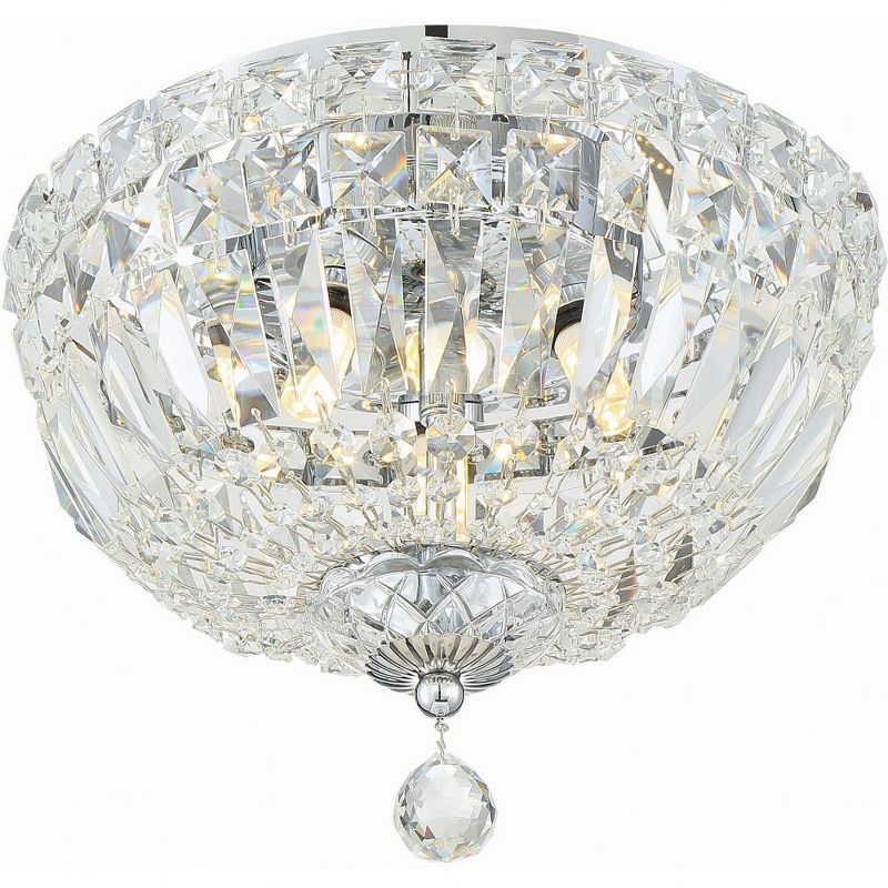 Crystorama Lighting Roslyn 3 - Light Flush Mount in  Polished Chrome