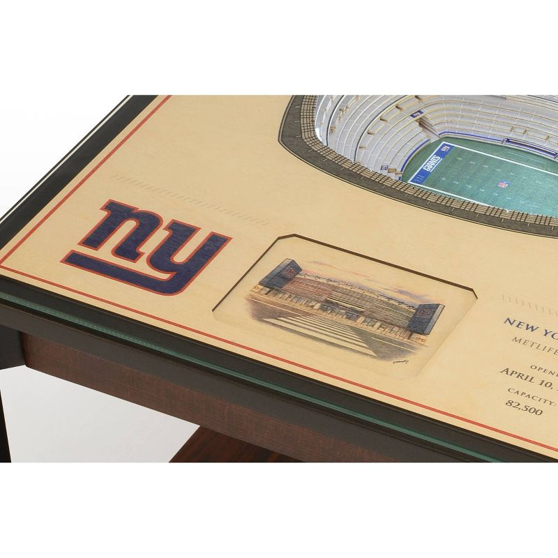 NFL New York Giants 25-Layer StadiumViews Lighted End Table