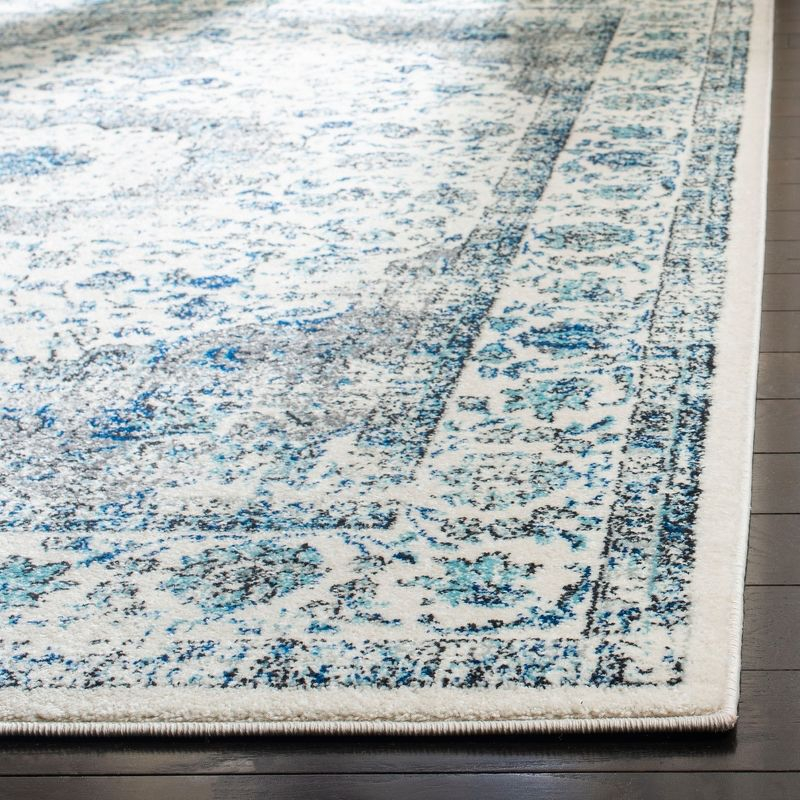 Evoke EVK220 Power Loomed Runner Rug - Ivory/Grey - 2'2"x21' - Safavieh.