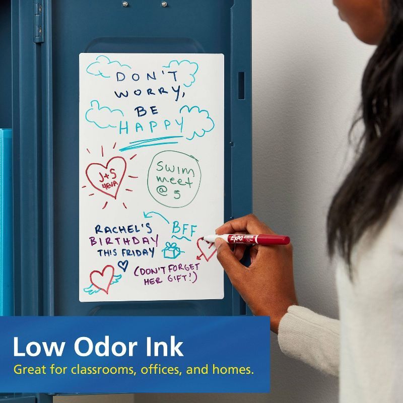Expo 36ct Lo Odor Fine Point Markers Black: Thin Black Dry Erase, Art & Office, 6+ Years, 36 Pack