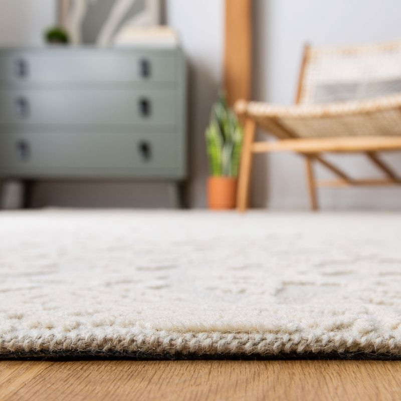 Abstract ABT958 Hand Tufted Area Rug - Ivory/Beige - 4' X 6' - Safavieh.