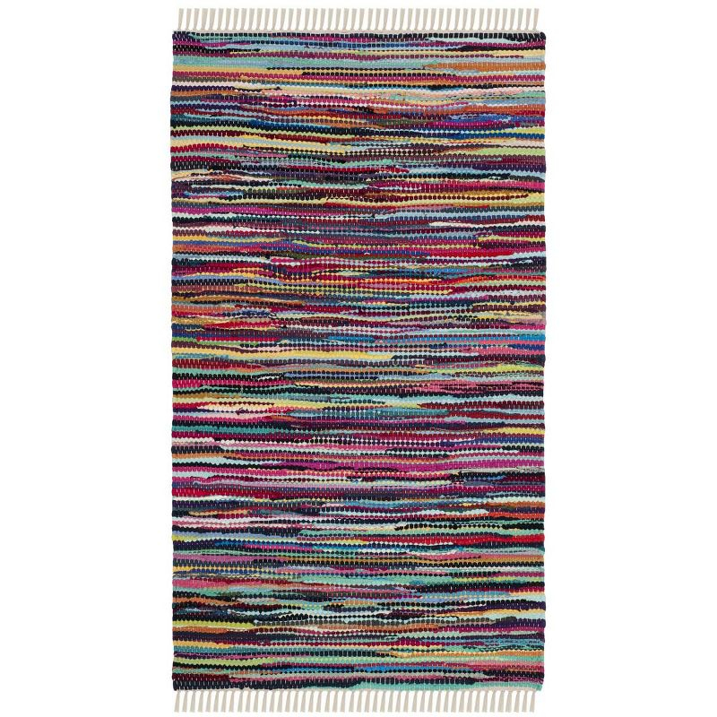 Rag Rug RAR128 Hand Woven Indoor Accent Rug - Multi - 2'x3' - Safavieh.