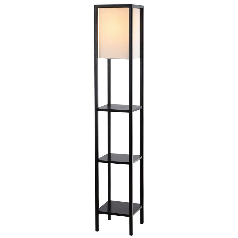 Rista Shelf Floor Lamp - FLL4044 - Black - Safavieh