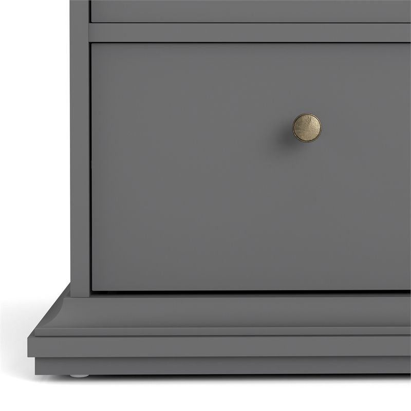 Sonoma 6 Drawer Chest in Black Lead - Tvilum