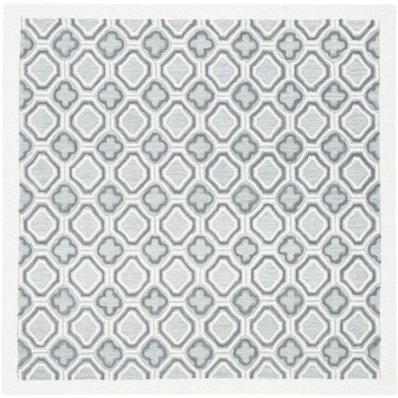 Metro MET701 Hand Tufted Area Rug - Ivory/Grey - 6'x6' - Safavieh.