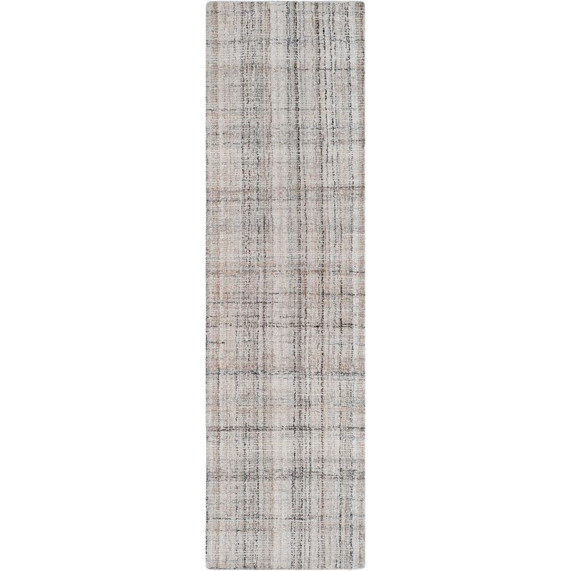Abstract ABT141 Handmade Indoor Runner - Camel/Black - 2'-3"x14' - Safavieh