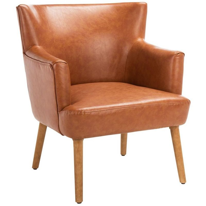 Delfino Accent Chair - Cognac - Safavieh