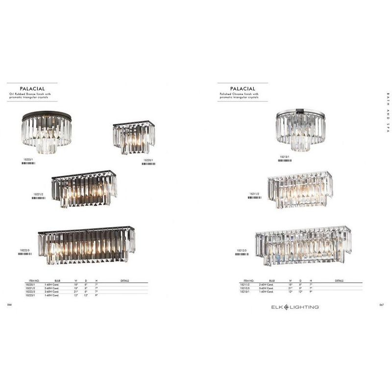 Elk Home Palacial 6 - Light Chandelier in  Polished Chrome