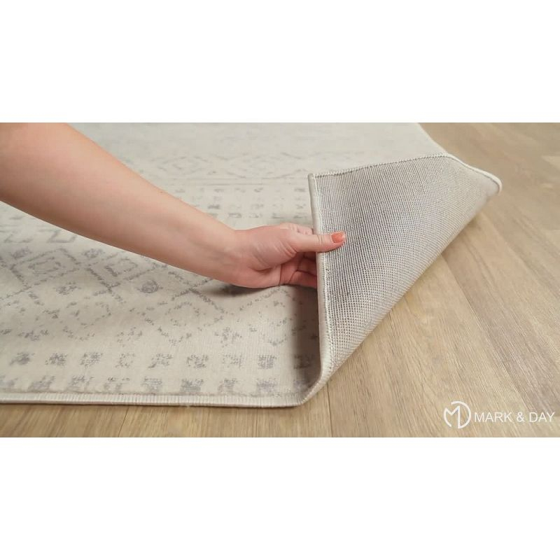 Mark & Day Roswinkel 5'3"x7'1" Rectangle Woven Indoor Area Rugs Medium Gray
