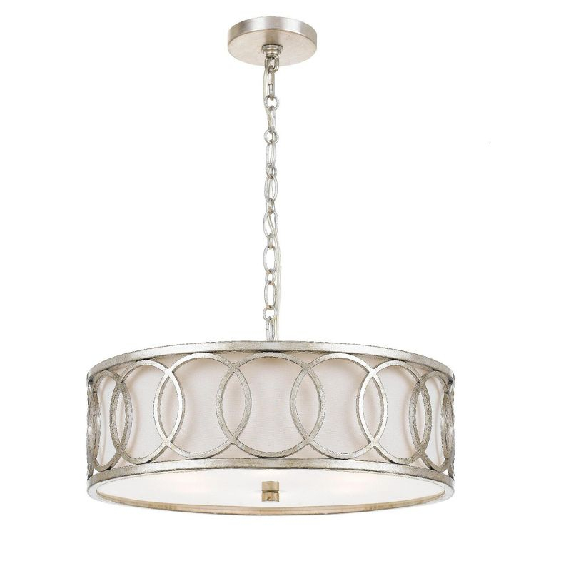 Crystorama Lighting Graham 6 - Light Pendant in  Antique Silver
