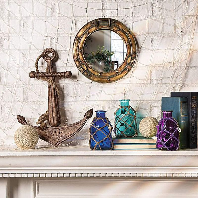 Fish Net Decorative [3 Pack] Natural Cotton Fishnet Decor - Each 14 ft x 4 ft. for Mermaid Party Decorations, Beach Table Cover by 4E's Novelty