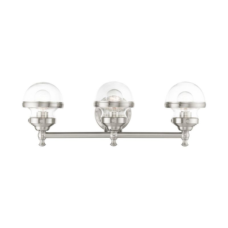 Livex Lighting Oldwick 3 - Light Vanity in  Brushed Nickel