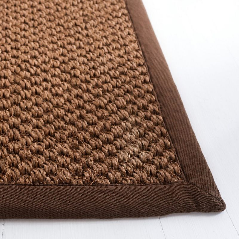 Natural Fiber NF525 Power Loomed Indoor Runner Rug - Chocolate - 2'x8' - Safavieh.