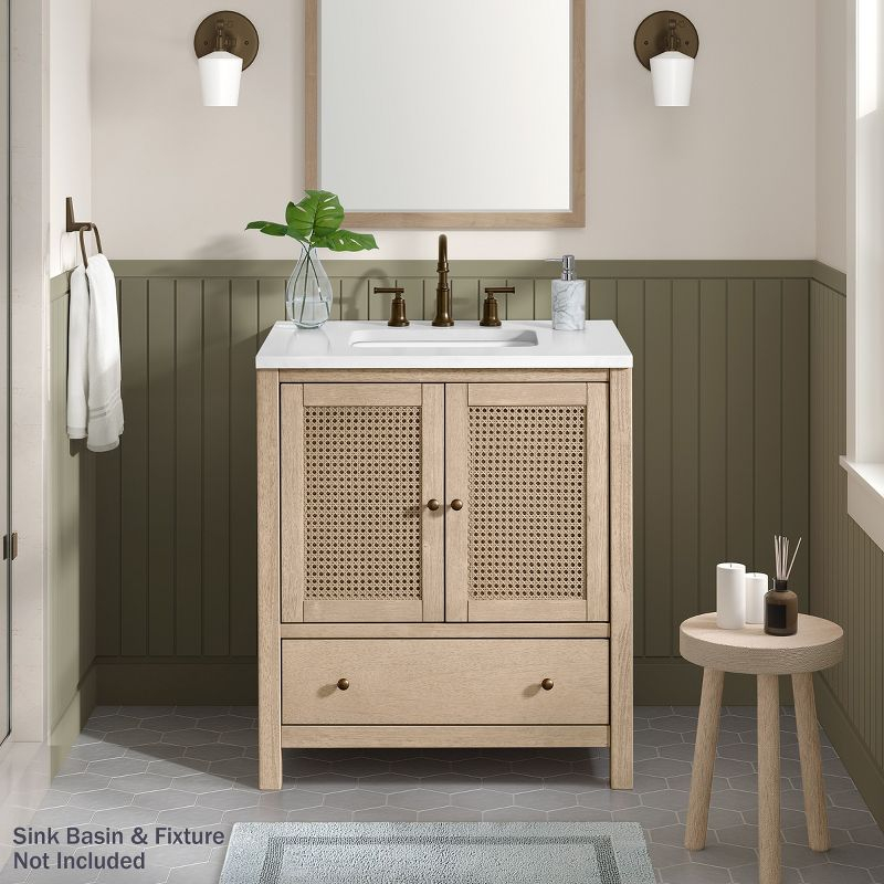 Alaterre Furniture Lucca 30in Bathroom Vanity