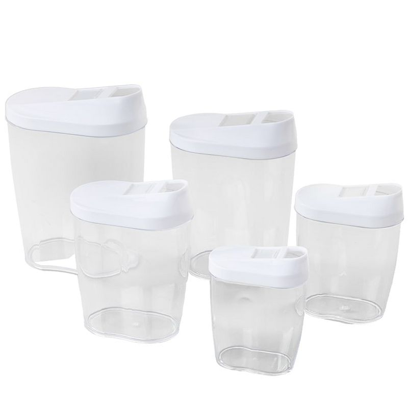 The Lakeside Collection 5-Pc. Store and Pour Container Set 5 Pieces