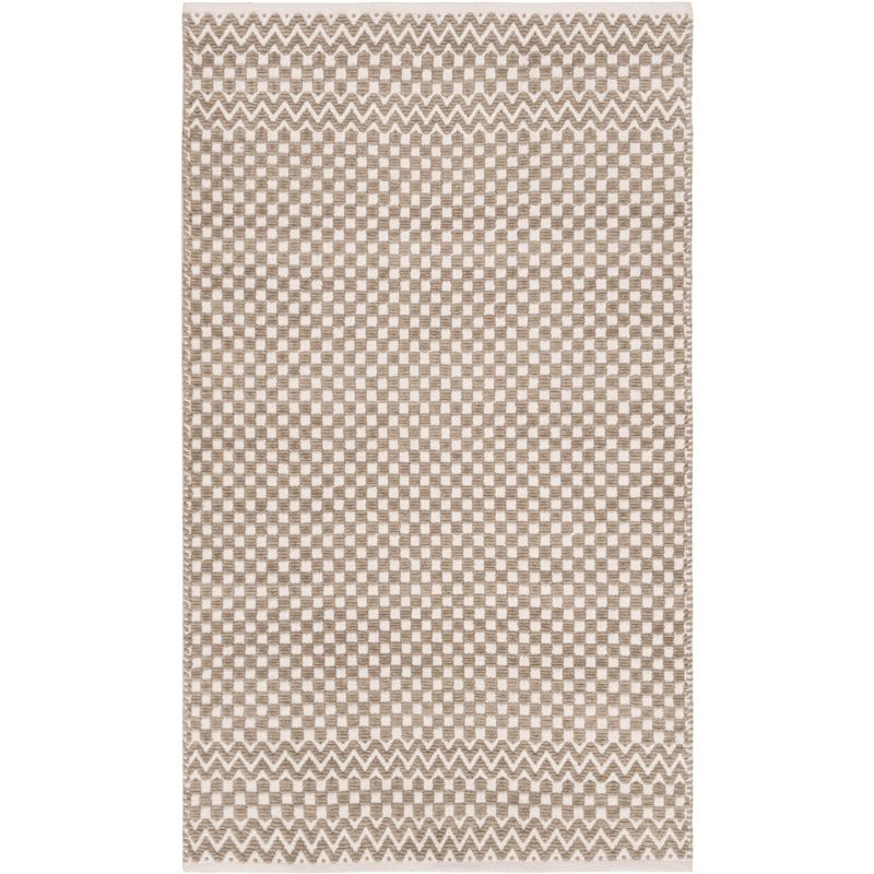 Boston BOS686 Flat Weave Indoor Accent Rug - Taupe - 3'x5' - Safavieh