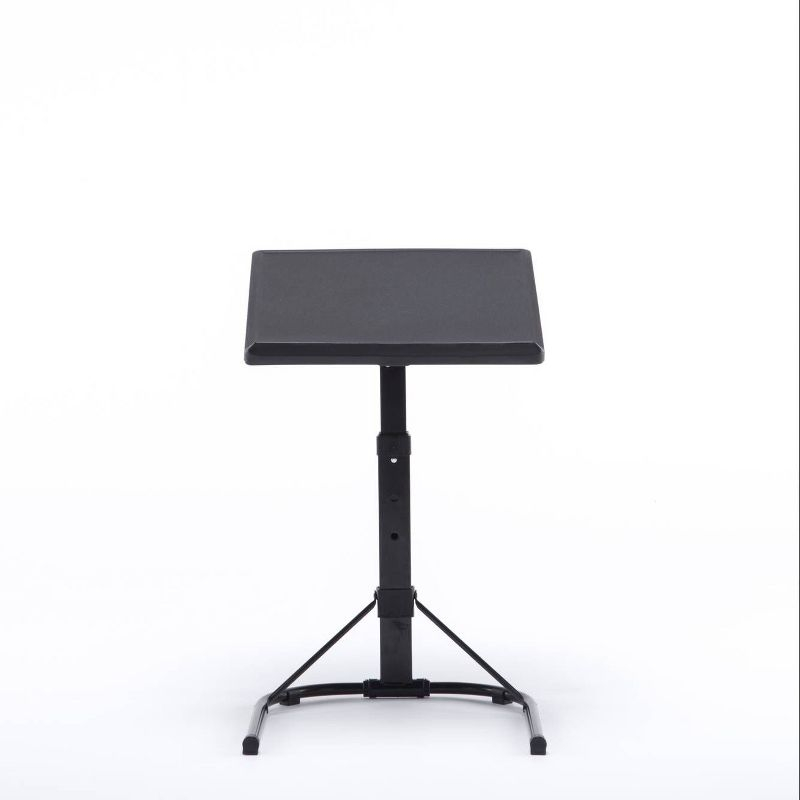 Peakform Adjustable Height Folding Tray Table Black