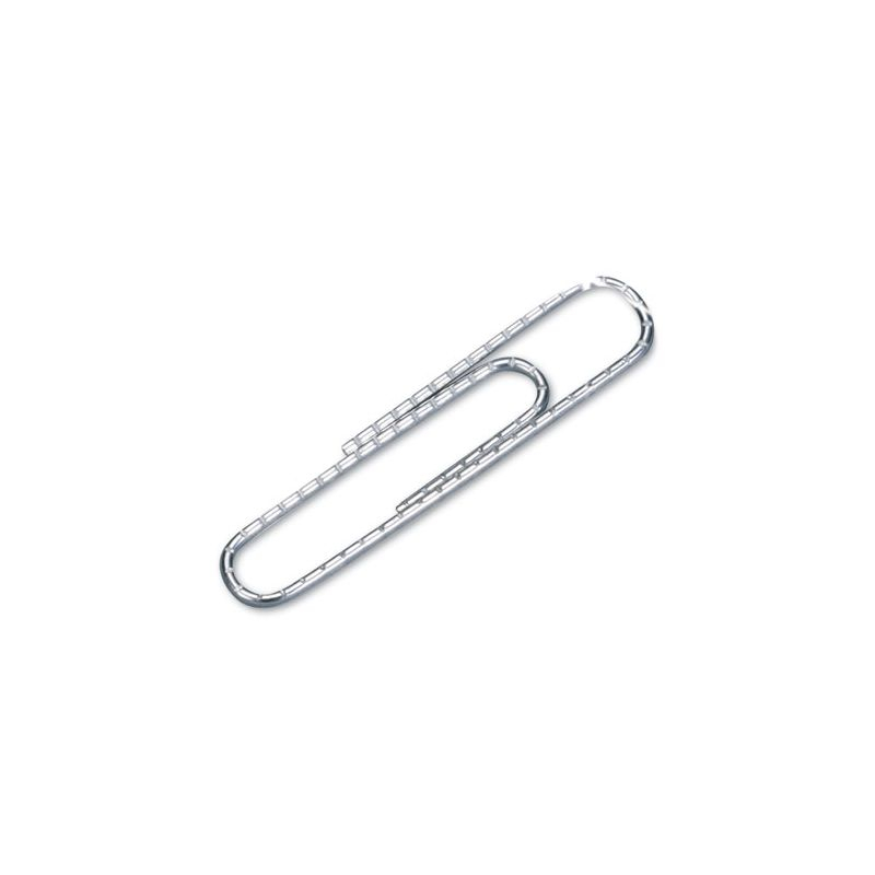 ACCO Paper Clips, #1, Nonskid, Silver, 100 Clips/Box, 10 Boxes/Pack