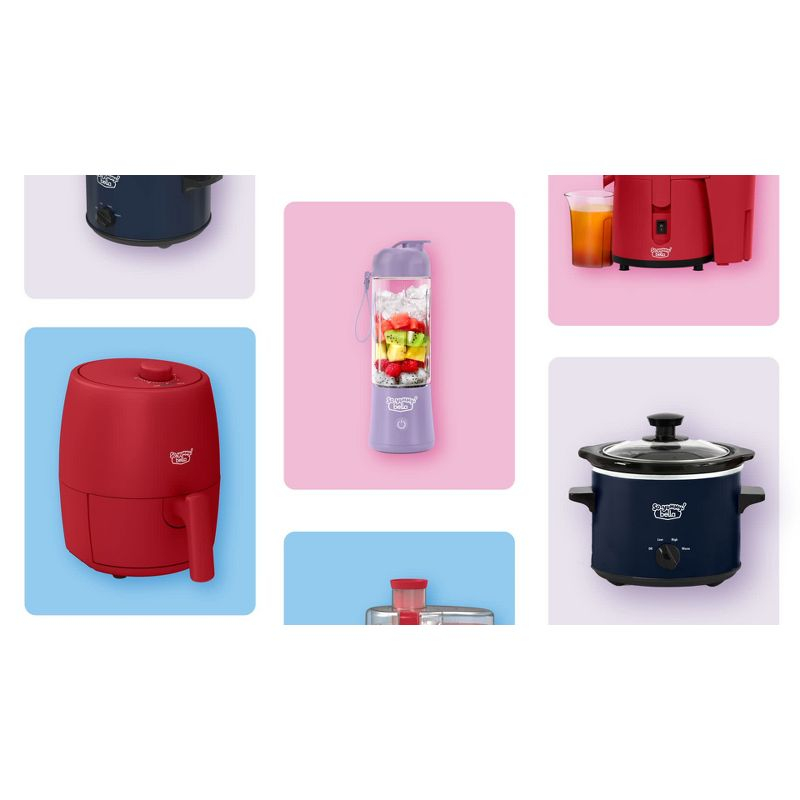 So Yummy by bella 2qt Air Fryer Lavender: 1200W Electric Fryer, Dishwasher-Safe Parts, 1-Year Warranty, 4lb Capacity