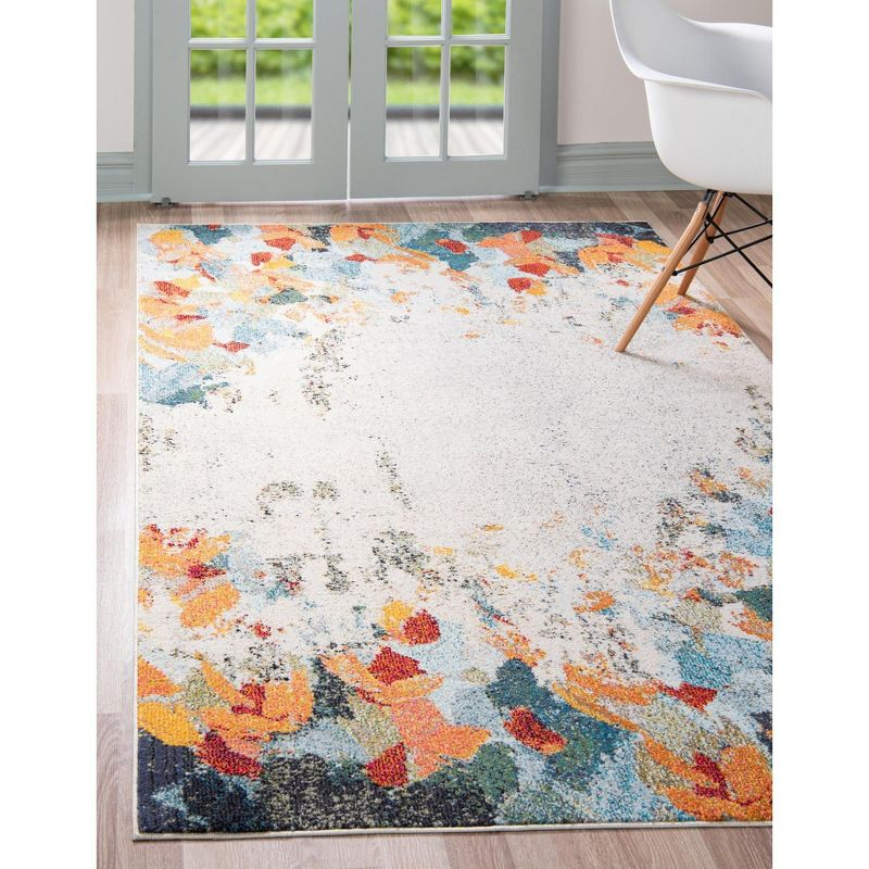 Unique Loom 3' 3 x 5' 3 Multi Chromatic Coral Area Rug